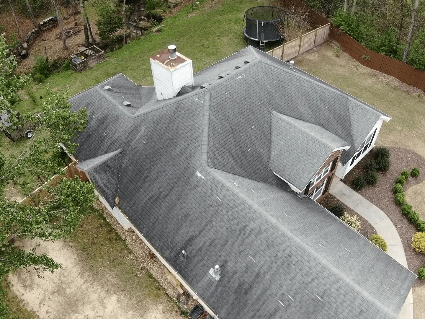 Roof going under an insurance claims inspection